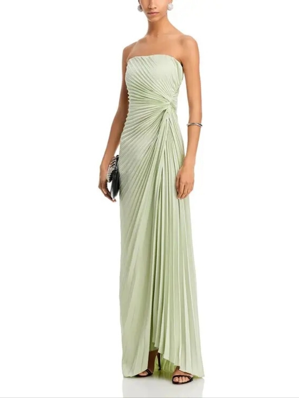 A.L.C. layla pleated gown - spearmint